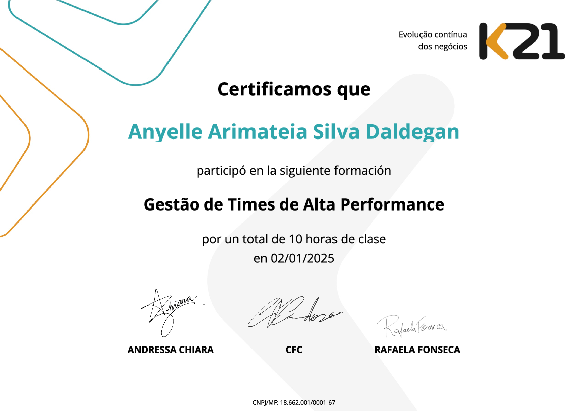 Certificado K21
